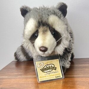 Webkinz Signature Raccoon WITH TAG AND UNUSED CODE WKS1004